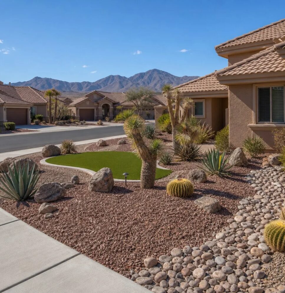 Professionally finished Las Vegas yard