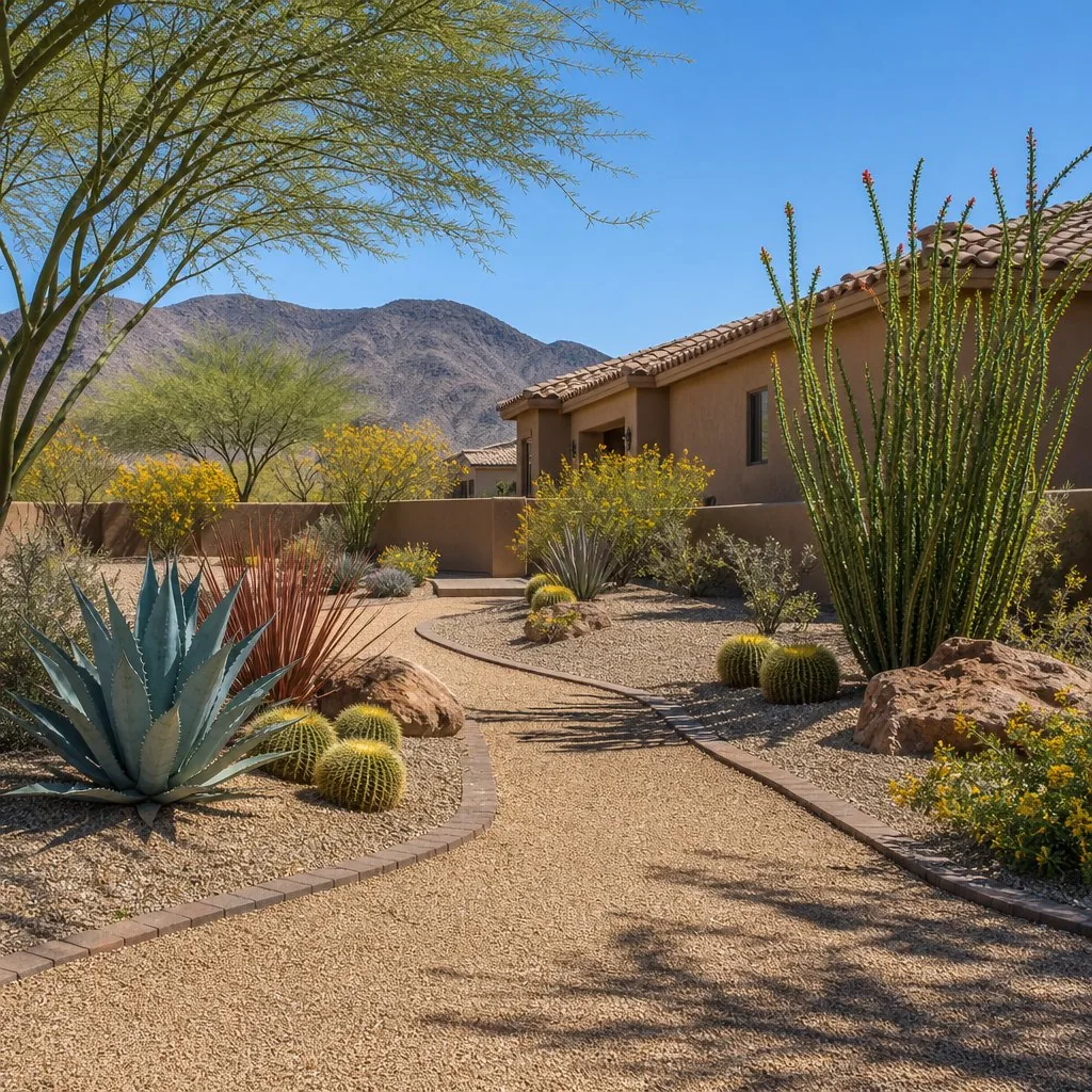 Completed yard cleanup in the Las Vegas Valley